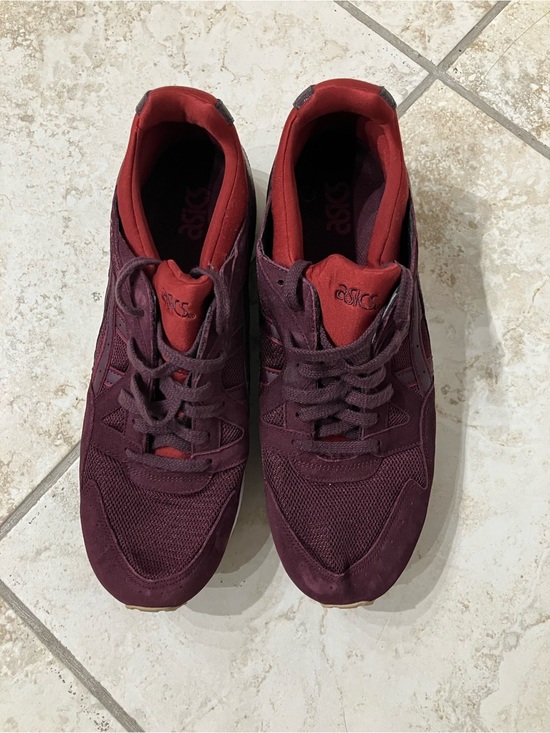 Asics Other - ASICS Men's Burgundy and Red Lace-Up Sneakers
